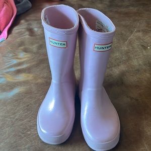 Kids Pink Hunter Boots